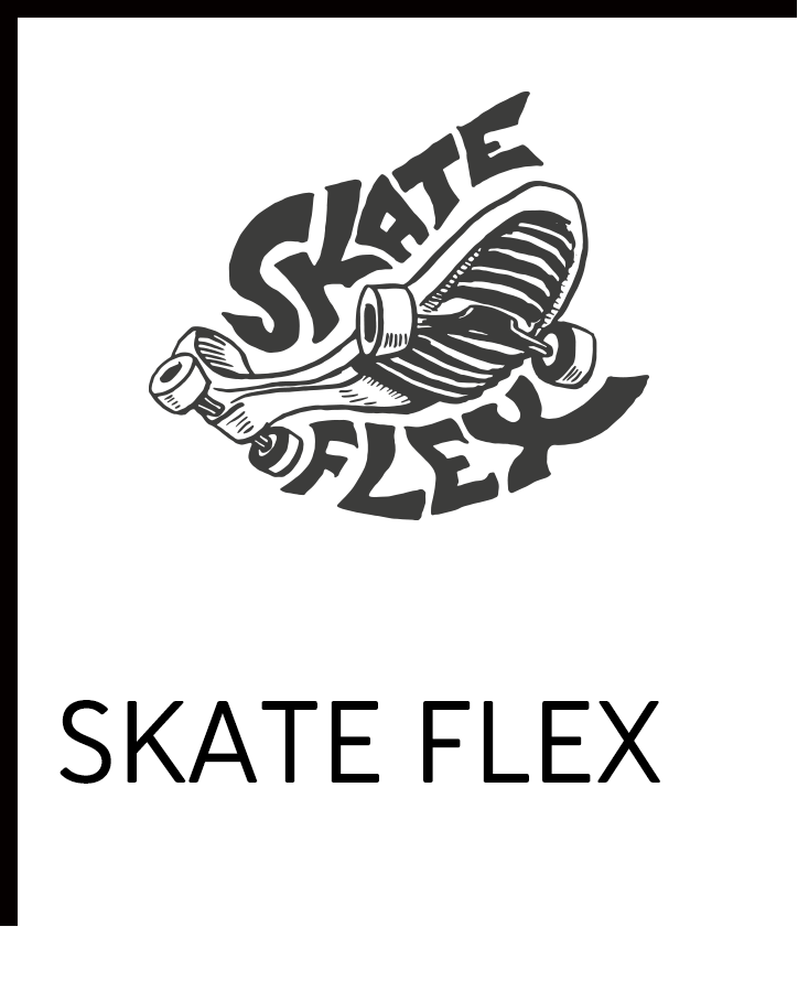 スケートフレックス_ソールはクッション性にとても優れ、足元が柔らかい上にしっかりとした安定感が特徴です。ブーツを履いたときに雪面にも近いので、より繊細なボードコントロールが可能になります。特にパークライディングに適しています。 